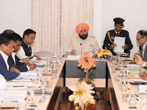 Governor Gurmit Singh held a meeting of vice chancellors of state universities