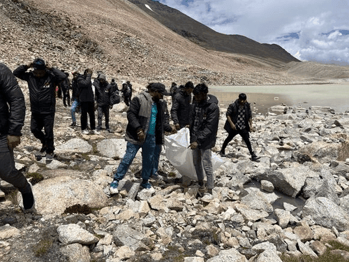 Cleanliness drive conducted by Badrinath Nagar Panchayat