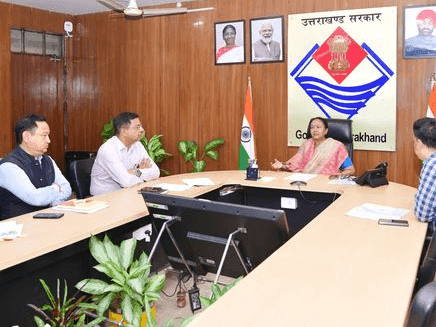 Chief Secretary Mrs. Radha Raturi held a meeting with officials regarding the ropeway