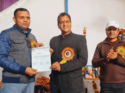 Cabinet Minister Premchand Aggarwal honored meritorious students