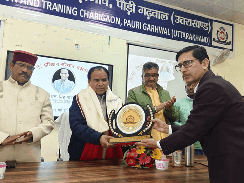 Cabinet Minister Dr. Dhan Singh Rawat laid the foundation stone for various works