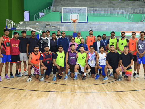 Sports Minister Rekha Arya inspected the newly constructed synthetic track