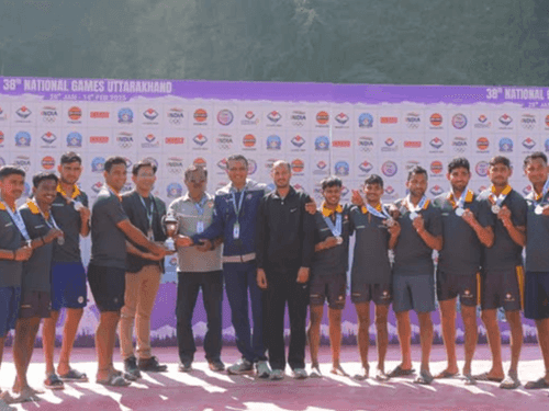 Uttarakhand won silver medal in beach handball competition