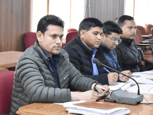 DM Sandeep Tiwari took a review meeting of the Urban Poverty Eradication Mission