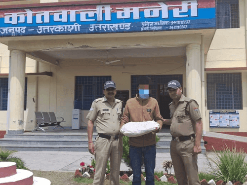 District Uttarkashi Police arrested the accused with illegal hashish