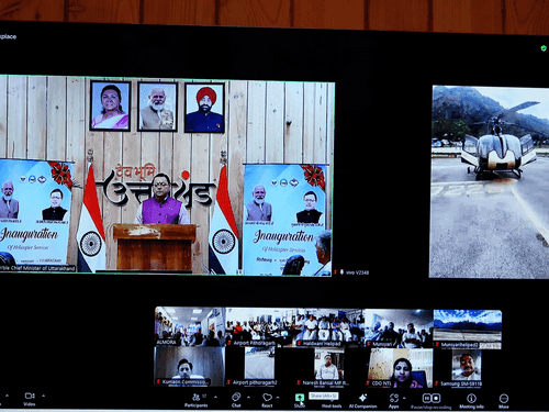 CM Dhami inaugurates Pithoragarh-Munsiyari and Haldwani-Almora air services