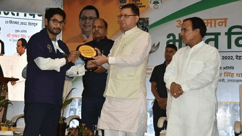 CM Dhami participated in Arogya Manthan-2022 program