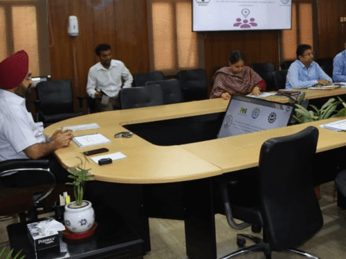 Review meeting was held under the chairmanship of Chief Secretary Dr. S.S. Sandhu