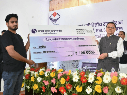 CM Dhami flagged off 10 motorcycles