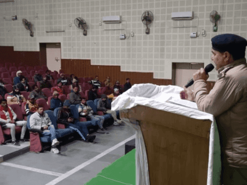 Public awareness meeting organized at Rishikul Auditorium