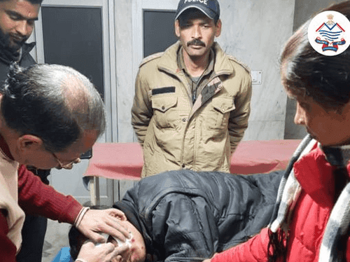 Treatment was given to a person who suddenly fainted