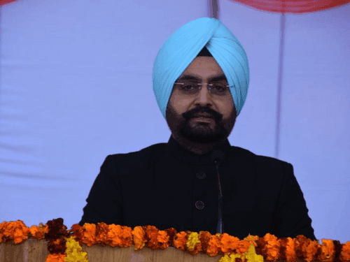 Chief Secretary Dr. S.S. Sandhu hoisted the flag at the Secretariat on Republic Day