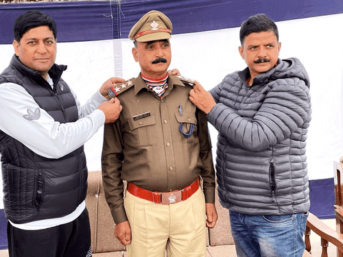 Best wishes given for promoted from sub-inspector to inspector