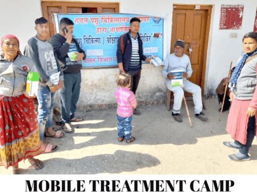 Mobile veterinary camp was organized in village Saat Ratve