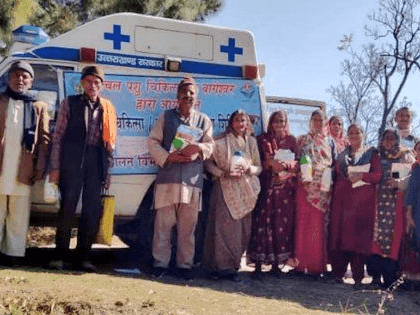 Mobile veterinary camp was organized in village-Acher