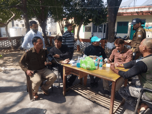 Medical camp organized for health checkup of police personnel and police relatives