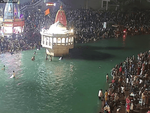 Religious city Haridwar echoed with the slogans of Har Har Ganga