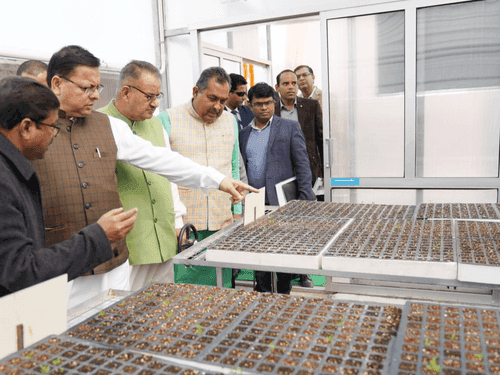 CM Dhami inaugurated Center of Excellence for Aromatic Crops