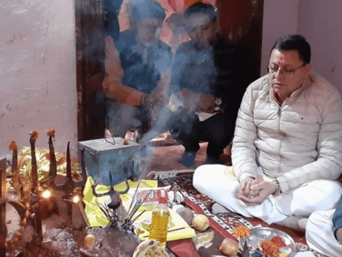 CM Dhami offered prayers at Ghatku temple in Champawat