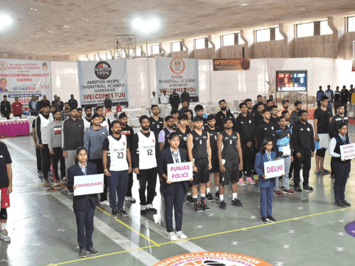 Sports Minister Rekha Arya inaugurated the basketball tournament competition