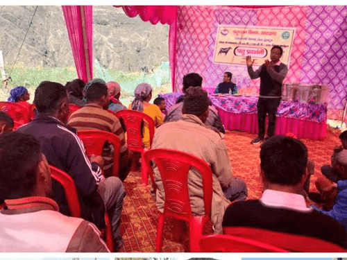 Animal husbandry awareness seminar was organized in village Dhalin