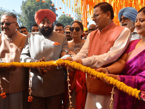 Governor Gurmeet Singh and CM Dhami inaugurated Vasantotsav-2023
