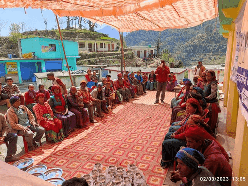 Animal exhibition was organized in village Dingaon