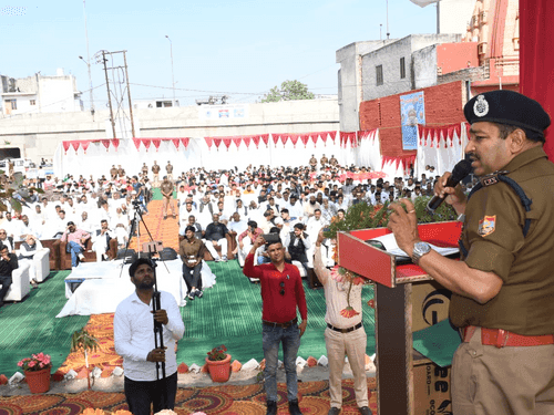 Mr. Ashok Kumar DGP sir interacted with common people in Bhagwanpur