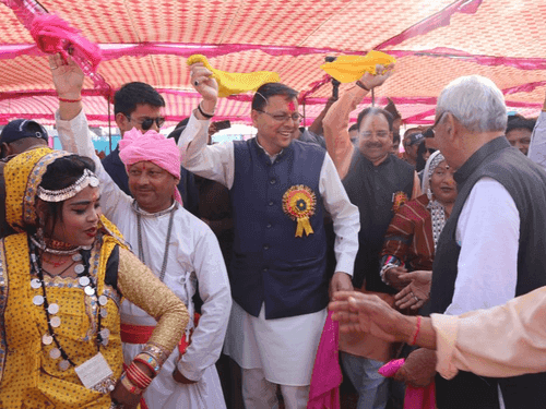 CM Dhami participated in 'Uttarakhand Tribal and International Tharu Conference-2023'