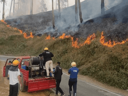 Fire unit Bageshwar found control over the fire