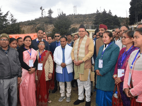 CM Dhami inaugurated art-craft room and library room