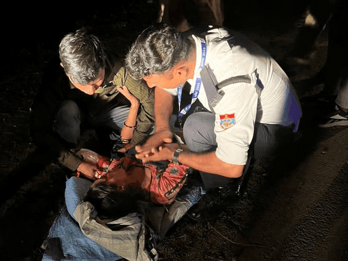 Uttarakhand Police became an angel for the injured woman