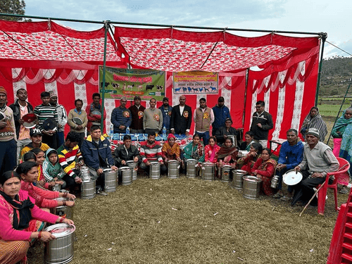 Animal exhibition was organized in village Simkuna