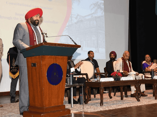 Former President and Governor Gurmit Singh participated in the seminar