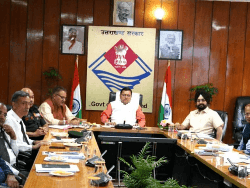 CM Dhami took a high level meeting on the construction of military base