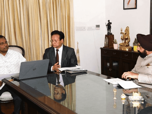 Vice Chancellor of Pantnagar University met Governor Gurmit Singh