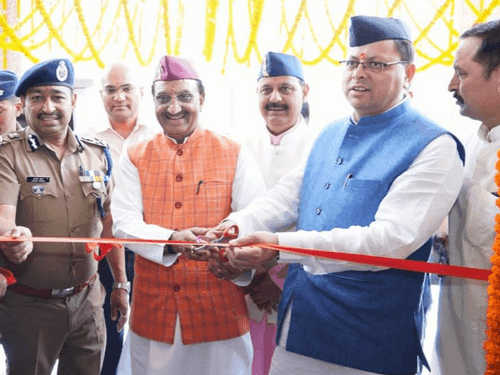 CM Dhami inaugurated the newly constructed headquarters building and fire station of SDRF