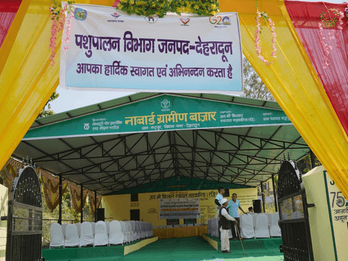 Animal exhibition, animal infertility prevention camp organized in block Vikasnagar