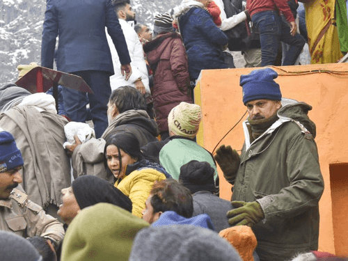 ADG Law and Order Sir inspected Bradinath Dham