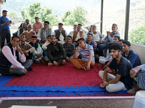 A large meeting was organized with cattle herders in Gram Sabha Lakhsyar