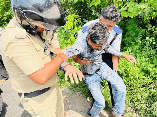 Haridwar Police became helpful for the person injured in the road accident
