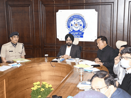 CS Dr. S.S. Sandhu held a review meeting of development works with officials