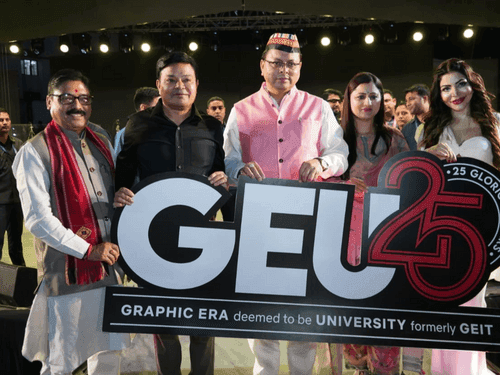 CM Dhami participated in the Silver Jubilee celebrations of Graphic Era Deemed University
