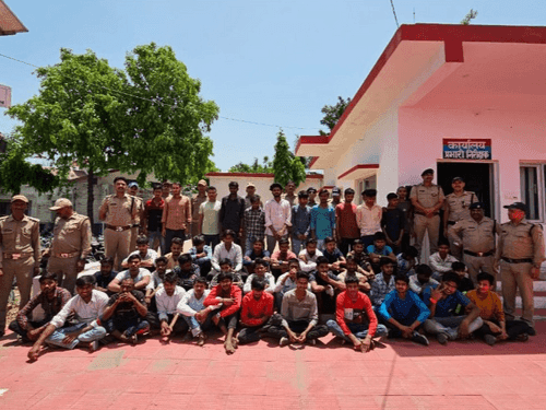Action taken by the Haridwar Police on creating a ruckus and disturbing the peace