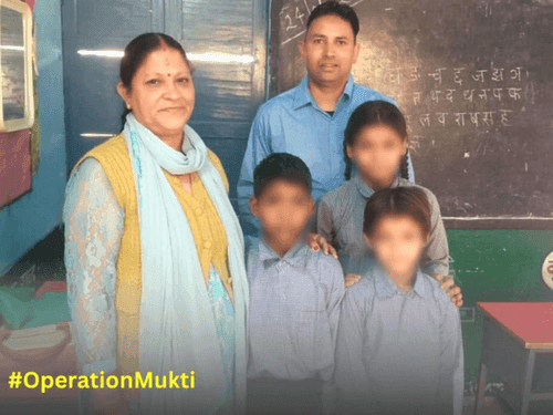 03 children were admitted to the school under Operation Mukti