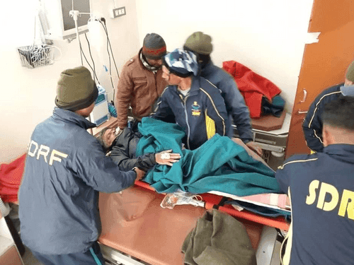 SDRF Team became angel for the injured person