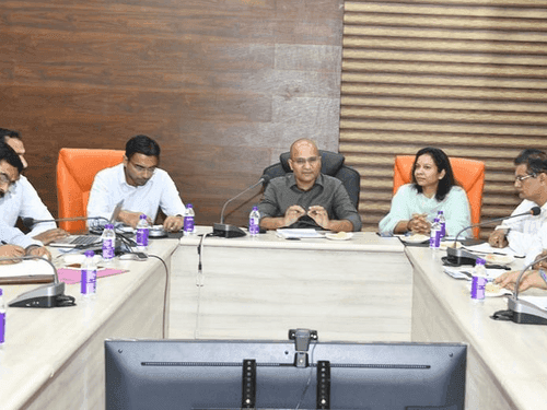 A meeting was held with officials regarding pre-monsoon preparations