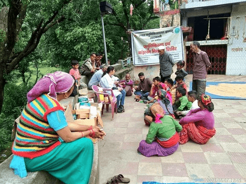 Veterinary camp was organized in village Saura
