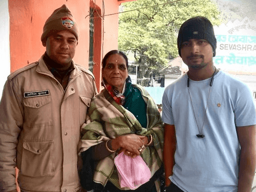 The separated devotee was reunited with her family