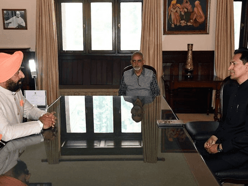 Kumaon Divisional Commissioner Deepak Rawat met Governor Gurmit Singh